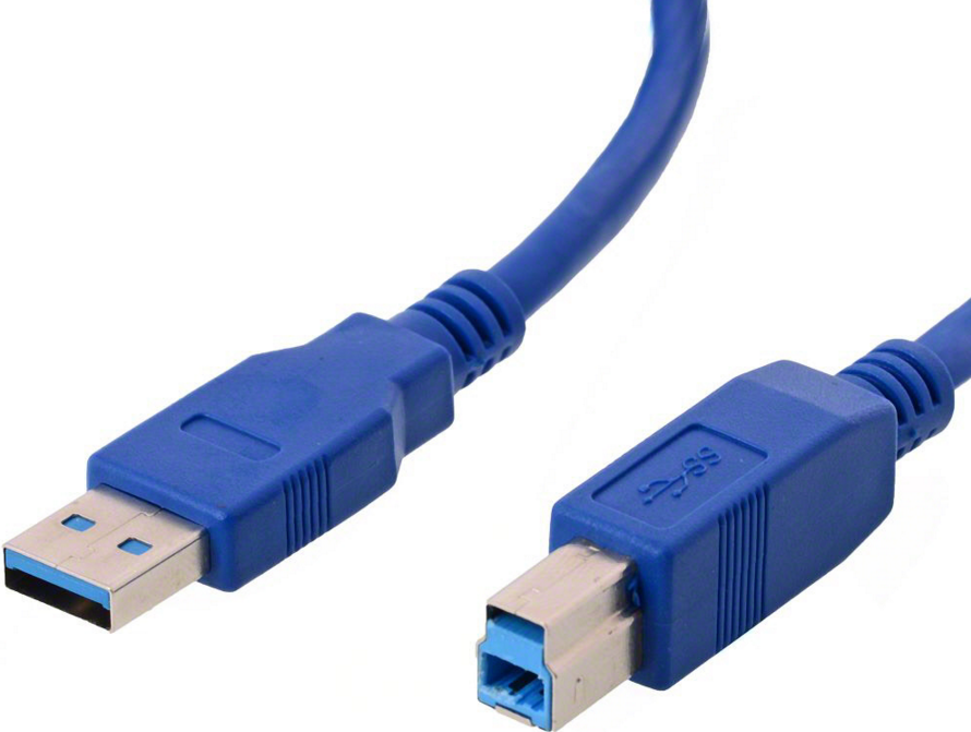 Herweck Helos - USB-Kabel - 9-polig USB Typ A (M) - 9-polig USB Typ B (M) - 1,0m (USB3.0) - Blau (014681) von helos