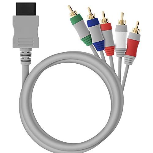 helpers lab Wii Component Kabel, HD AV Komponentenkabel Zu HDTV/EDTV (Hochauflösend 480p x 2000) Component Kabel Kompatibel Mit Wii und Wii U von helpers lab