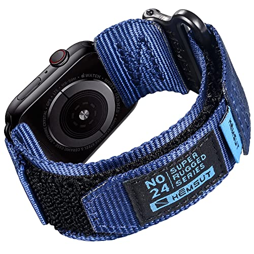 Kompatibel mit Apple Watch Band, super robustes Nylon Sportarmband mit gewebtem Loop Design für iWatch 42/44/45/38/40/41/49mm, Militärarmband für Ultra 1/2 Serie 10/9/8/7/6/5/4/3/2/1/SE Männer Frauen Kompatibel mit Apple Watch Band, super robustes Nylon Sportarmband mit gewebtem Loop Design für iWatch 42/44/45/38/40/41/49mm, Militärarmband für Ultra 1/2 Serie 10/9/8/7/6/5/4/3/2/1/SE Männer Frauen von hemsut h