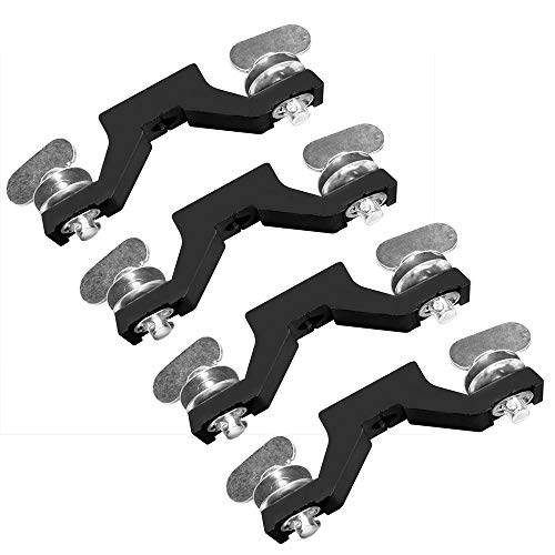 Moving Head Light Bridge Truss-Klemme, Fast-Lock-Anschlussklemme, Aluminium-Legierung, 140 mm Anschlussabstand, Befestigungsloch 12,5 mm, maximale Tragkraft 150 kg (4 Packungen, schwarz) von heneng