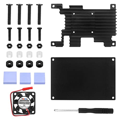 Gehäuse für Orange Pi 3 LTS Aluminiumlegierung Shell Box Protect Enclosure mit Lüfter für Orange Pi 3 LTS Kühlkörpergehäuse - Gehäuse aus Aluminiumlegierung Gehäuse für Orange Pi 3 LTS Aluminiumlegierung Shell Box Protect Enclosure mit Lüfter für Orange Pi 3 LTS Kühlkörpergehäuse - Gehäuse aus Aluminiumlegierung von hero-s