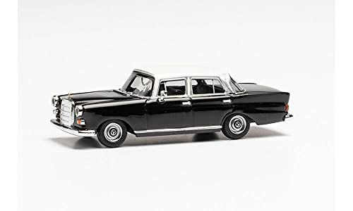 herpa 430739-002 Mercedes-Benz 200 Heckflosse, schwarz/weiÃŸ - 1:87 von herpa