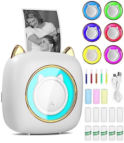 heuchaey Mini Drucker,Mini Fotodrucker für Smartphone,Kabelloser Bluetooth Drucker,Tragbarer drucker mit iOS und Android,Thermo Fotodrucker für Notizen,Memo,Journal,Reisen Logo heuchaey Mini Drucker,Mini Fotodrucker für Smartphone,Kabelloser Bluetooth Drucker,Tragbarer drucker mit iOS und Android,Thermo Fotodrucker für Notizen,Memo,Journal,Reisen Logo von heuchaey