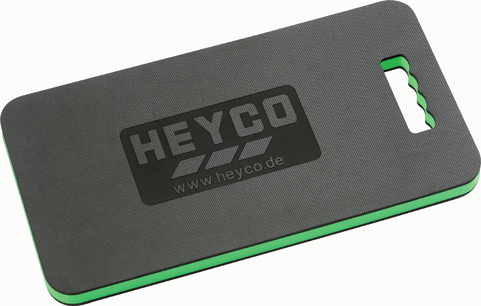 HEYCO Kniebrett, schwarz / grün, (B)480 mm von heyco