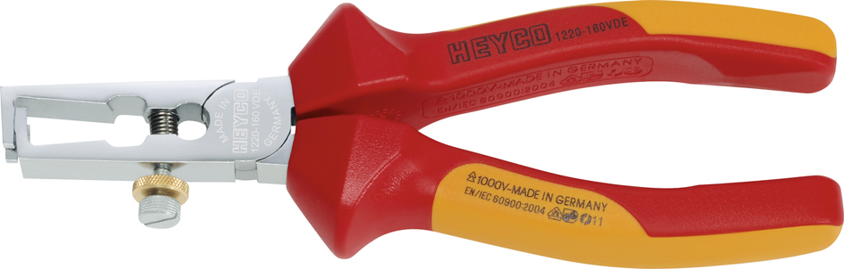 HEYCO VDE Abisolierzange, Länge: 160 mm, rot/gelb von heyco