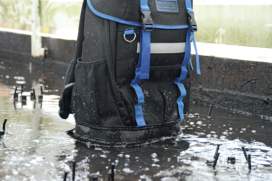 HEYTEC Werkzeug-Rucksack, unbestückt, Farbe: schwarz/ blau von heytec