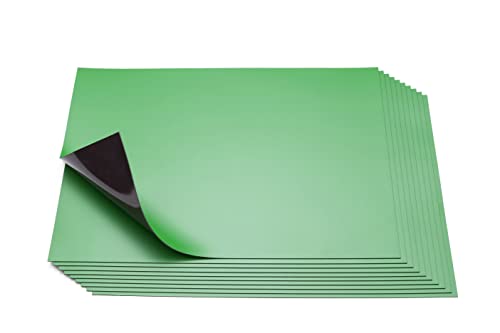 Magnetfolie DIN A4, grün, 10 Stück – Präsentationsmittel, für kreative Ideen, zum Beschriften und Basteln, flexibel zuschneidbar von hf hajo - fix Magnet- | Klebe- | Schneideprodukte