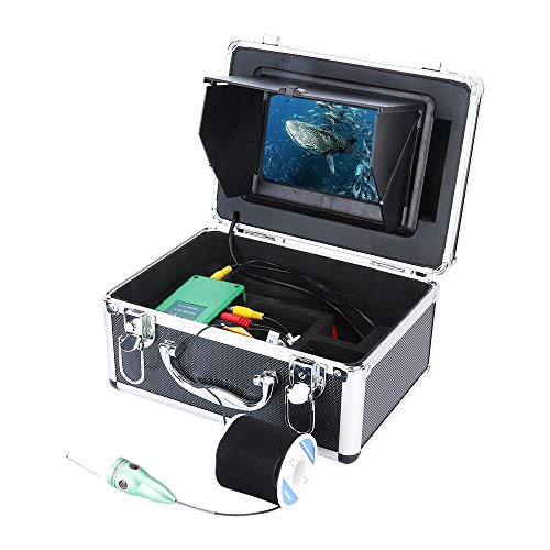 Fish Unterwasser-Fishing-Kamera-Set, 1080P, 17,8 cm (7 Zoll), WLAN, kabellos, 16 GB, DVR + 15 m, 6 W, weiße LEDs, 20 m (15 m) von hfushrghtjppwnre