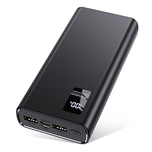 Power Bank 24000mAh,Powerbank klein Aber stark (USB C Output & Input) 5A Externer Handyakkus mit Schnellladefunktion,Powerbank Große Kapazität Kompatibel mit iPhone 14 13 12 Samsung Apple Xiaomi von hganus