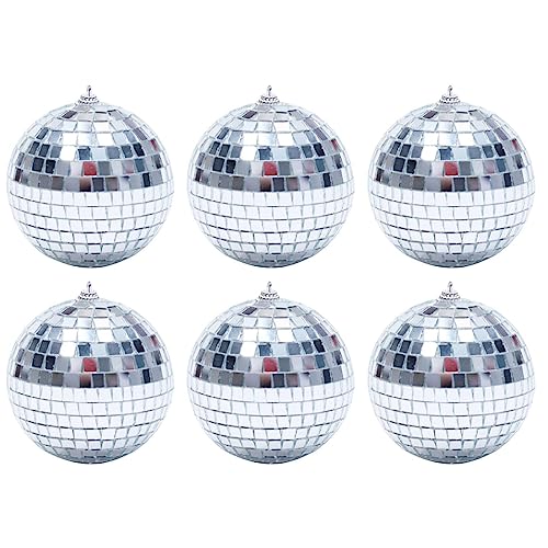 Discokugel-Ornamente | 70er Jahre reflektierende -Disco-Kugel-Dekor - Wunderschöne -Discokugeln aus Silber zum Aufhängen, Dekorationen für Disco-Partys, Junggesellenabschiede Higyee von higyee