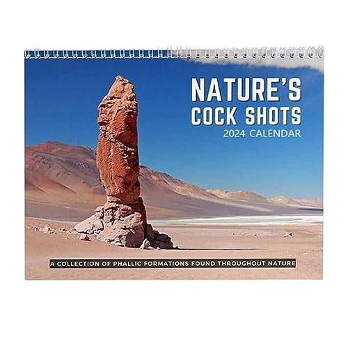 Wandkalender 2024 Streich – Kalender Nature's Dicks 2024 | Funny Nature's Dick Pics Kalender zu Aufhängen, Geschenk für Füllung Organisation und Planung für Zuhause und Büro von higyee