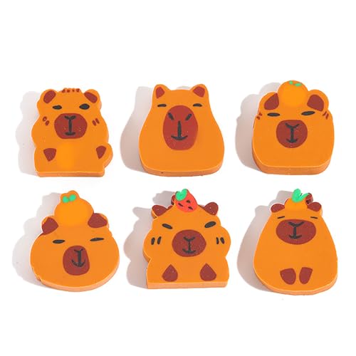 50 Stück Kreative Tierhemd-Bleistift-Radiergummis entzückende Capybara-Design-Gummi-Radiergummis perfekt für Bürobedarf und Geschenke für Schreibwaren für Studenten von hiwhale
