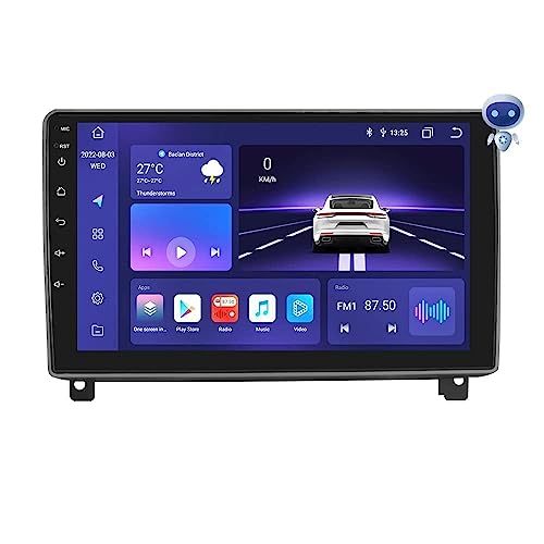 Android 12 Autoradio für Peugeot 4071 2004-2011 8-Core 4G+32G GPS Navi für Peugeot 4071 Radio mit Wireless CarPlay Android Auto Bluetooth DAB WiFi 4G Mirror Link Rück-/Frontkamera Input/FM/AM von hizpo