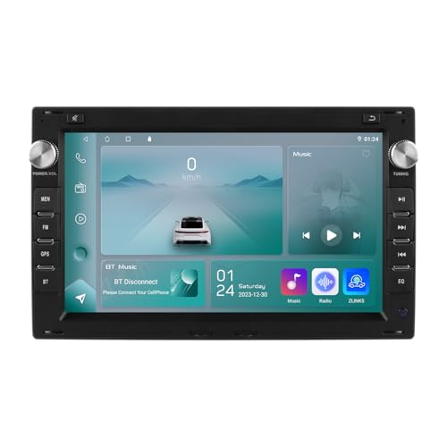 Android 13 7-Zoll-Autoradio für VW Golf/Passat/Jetta/Skoda/Seat 4-Kern 2GB & 32GB Speicher, unterstützt kabelloses Carplay/Android Auto, Lenkradsteuerung, WLAN/4G, AM/FM von hizpo