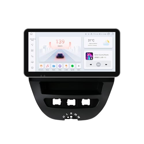 Android 13 Autoradio 10.33 Zoll Touchscreen 8-Kern Für Peugeot 107 /Toyota Aygo/Citroen C1 2005-2014 WiFi CarPlay/Android Auto Bluetooth 4G LTE RDS OPS SWC DSP von hizpo