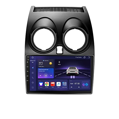 hizpo Android12 Autoradio für Nissan Qashqai (2006-2013) GPS Navi für Nissan Qashqai Radio Unterstützt Apple Carplay/Android Auto Mirror-Link Bluetooth WiFi GPS DAB+ 8-Core (4GB+32GB) von hizpo