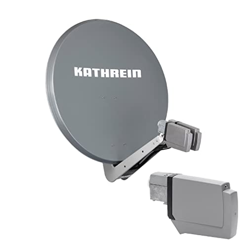 Kathrein CAS 90 gr Sat-Antenne multifeedfähig Graphit (grau) - 2 Teilnehmer von hm-sat