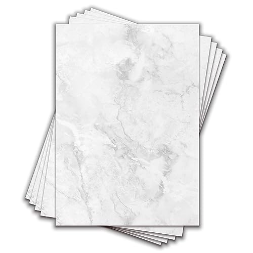 55 Blatt Briefpapier marmoriert DIN A 4 bedruckbar oder per Hand beschreibbar 120g/m² Papier. von hoffnungsart