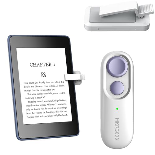 Hogance RF-Fernbedienung zum Umblättern zum Lesen auf Kindles, eBook-Seitenumsetzer eReader-Zubehör für iPad Android-Tablets, Zubehör für den Kindles, Sehr Leicht, HKRC003, Weiß+Violett Hogance RF-Fernbedienung zum Umblättern zum Lesen auf Kindles, eBook-Seitenumsetzer eReader-Zubehör für iPad Android-Tablets, Zubehör für den Kindles, Sehr Leicht, HKRC003, Weiß+Violett von hogance