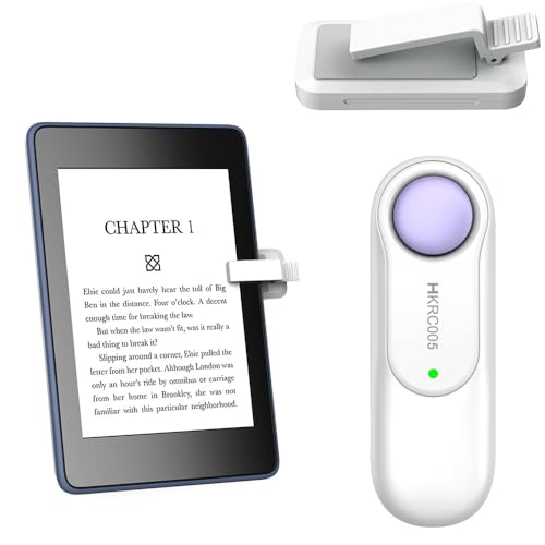 Hogance RF-Fernbedienung zum Umblättern zum Lesen auf Kindles, eBook-Seitenumsetzer eReader-Zubehör für iPad Android-Tablets, Zubehör für den Kindles, Sehr Leicht, HKRC005, Weiß+Violett Hogance RF-Fernbedienung zum Umblättern zum Lesen auf Kindles, eBook-Seitenumsetzer eReader-Zubehör für iPad Android-Tablets, Zubehör für den Kindles, Sehr Leicht, HKRC005, Weiß+Violett von hogance