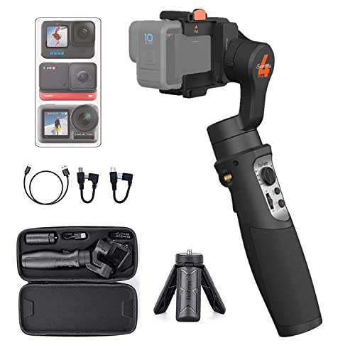 Hohem iSteady Pro 4 Action-Kamera Gimbal 3-Achse Spritzwassergeschützter Stabilisator für GoPro Hero 13/12/11/10/9/8/7/6/5/4/3,DJI OSMO Action,Insta360 ONE R,Sony RX0,Schnellmontage,14H Laufzeit Hohem iSteady Pro 4 Action-Kamera Gimbal 3-Achse Spritzwassergeschützter Stabilisator für GoPro Hero 13/12/11/10/9/8/7/6/5/4/3,DJI OSMO Action,Insta360 ONE R,Sony RX0,Schnellmontage,14H Laufzeit von hohem