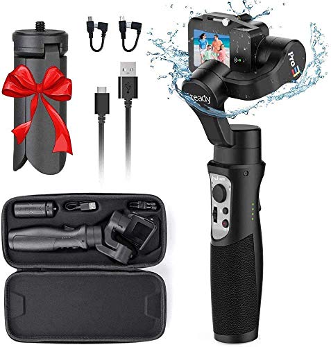 Hohem iSteady Pro3 Gimbal StabilizerSplash - Proof 3 - Axis Handheld Gimbal Stabilizer for Action Cameras GoPro Hero 8/7/6/5/4/3 DJI OSMO Action Insta360 One R Sony RX0 YI Cam, GoPro Control von hohem