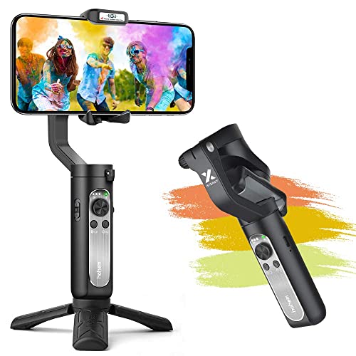 hohem Gimbal Stabilisator iSteady X, Smartphone Gimbal mit EIN-klick-Videoproduktion, Sportmodus und Gesichtsverfolgungsfunktion, Gimbal für iPhone 15/14/13/XR, Samsung, Huawei P50, Mate50 Pro usw von hohem