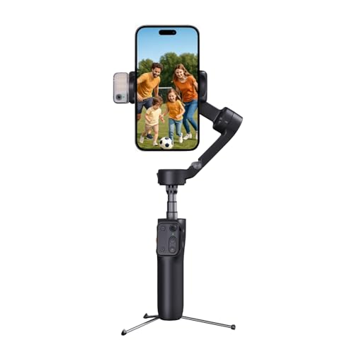 hohem iSteady V3 Smartphone Gimbal – 3-Achsen Gimbal-Stabilisator, faltbar & tragbar, mit Aufnahmetipps – ideal für Vlogs, YouTube & TikTok – Schwarz hohem iSteady V3 Smartphone Gimbal – 3-Achsen Gimbal-Stabilisator, faltbar & tragbar, mit Aufnahmetipps – ideal für Vlogs, YouTube & TikTok – Schwarz von hohem