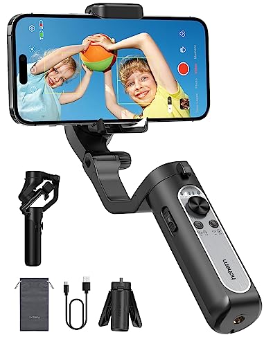 hohem iSteady XE Gimbal Stabilisator für Smartphone, 3-Achsen Tragbarer & Faltbarer Smartphone Gimbal für iPhone Android, Gesichts- und Objektverfolgung, Handy Gimbal für YouTube Videoaufnahmen TikTok von hohem