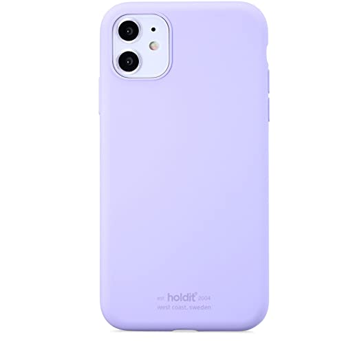 holdit Silikonhülle iPhone 11/Xr (6,1”) - 0,8mm Ultra dünn Handyhülle Silikon - Trendy Slim Silicone case mit Voller Schutz (erhöhte Kante für Kameraschutz) - Lavender von holdit