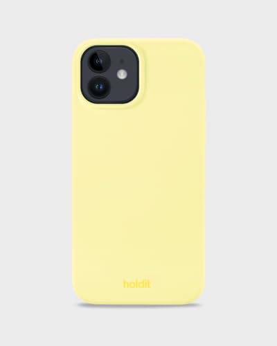 holdit Silikonhülle iPhone 12/12 Pro (6,1”) - 0,8mm Ultra dünn Handyhülle Silikon - Trendy Slim Silicone case mit Voller Schutz (erhöhte Kante für Kameraschutz) - Lemonade von holdit