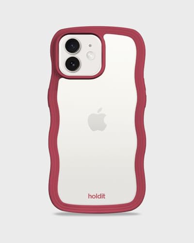 holdit Wavy Case Frame iPhone 12/12 Pro - Red Velvet/Transparent holdit Wavy Case Frame iPhone 12/12 Pro - Red Velvet/Transparent von holdit