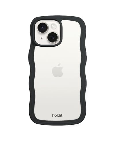 holdit Wavy Case Frame iPhone 15/14/13 - Black/Transparent holdit Wavy Case Frame iPhone 15/14/13 - Black/Transparent von holdit