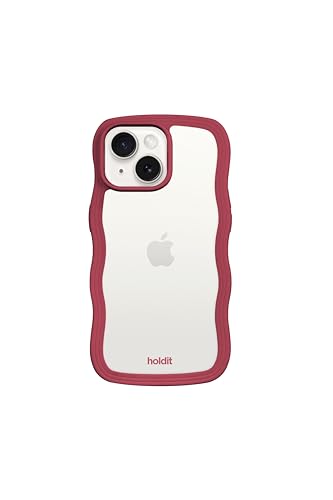 holdit Wavy Case Frame iPhone 15/14/13 - Red Velvet/Transparent holdit Wavy Case Frame iPhone 15/14/13 - Red Velvet/Transparent von holdit