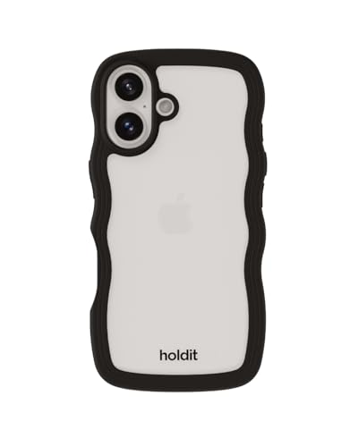 holdit Wavy Case Frame iPhone 16 - Black/Transparent holdit Wavy Case Frame iPhone 16 - Black/Transparent von holdit