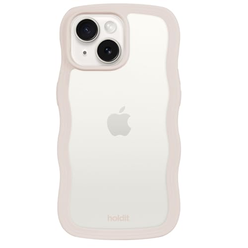 holdit Wavy Case - Light Beige/Transparent - iPhone 15/14/13 holdit Wavy Case - Light Beige/Transparent - iPhone 15/14/13 von holdit