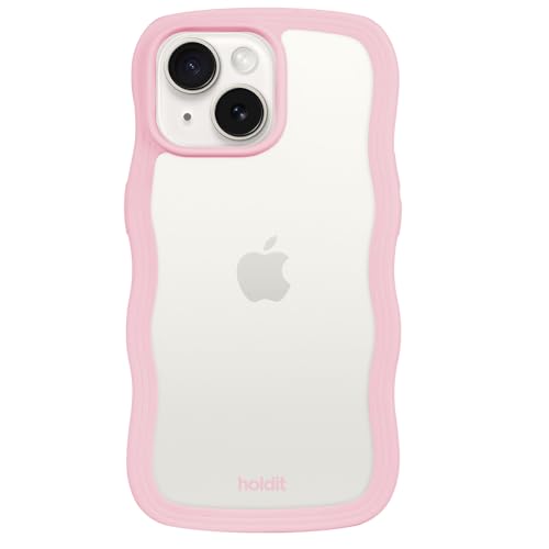 holdit Wavy Case - Pink/Transparent - iPhone 15/14/13 holdit Wavy Case - Pink/Transparent - iPhone 15/14/13 von holdit