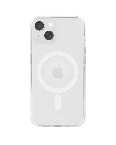 holdit - iPhone 15/14/13 Hülle kompatible mit MagSafe - Ultra Dünn - White/Transparent von holdit