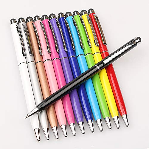 homEdge Stylus Pen and Ink Pen-Satz im 12er-Pack, universelle 2-in-1-kapazitive Stylus-kompatibel mit Allen kapazitiven Touch-Geräten von homEdge