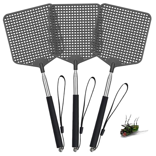 3 Stück Fliegenklatsche,Fliegenklatsche Ausziehbar Groß,Fliegenklatsche Ausziehbar,Stabil Manuelle Teleskop Fliegenklasche,Fly swatter für AFliegen, Mücken und Insekten,Schwarz. 3 Stück Fliegenklatsche,Fliegenklatsche Ausziehbar Groß,Fliegenklatsche Ausziehbar,Stabil Manuelle Teleskop Fliegenklasche,Fly swatter für AFliegen, Mücken und Insekten,Schwarz. von home harbor