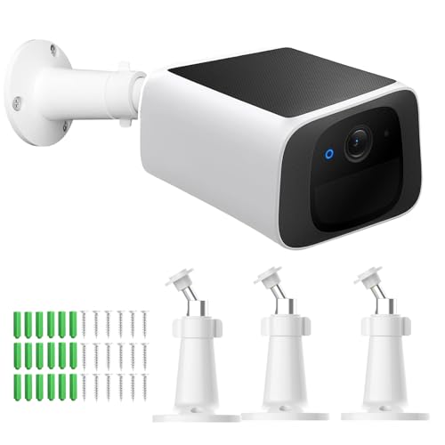 honecumi [3 Pack] Kompatibel mit EufyCam 2C/2C Pro/2 Pro/E20/E40 & Google Nest Cam Wandhalterung - Wetterfest, 360 Grad Drehung Einstellbar, Sichere & Einfache Installation für den Innen- und von honecumi