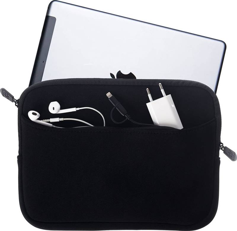 honju Tablet-Mappe Darkroom Tablet-Tasche 10" - 11", Neopren, Große Außentasche mit Reißverschluss und weichem Innenfutter von honju
