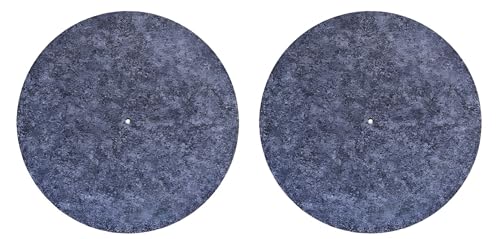 Plattenspieler-Matte, 17,8 cm, 3 mm dick, Plattenspieler-Matte, Plattenspieler-Matte für Vinyl-Schallplatten, antistatisches Filz-Schutzpolster, 2 Stück Plattenspieler-Matte, 17,8 cm, 3 mm dick, Plattenspieler-Matte, Plattenspieler-Matte für Vinyl-Schallplatten, antistatisches Filz-Schutzpolster, 2 Stück von honselia