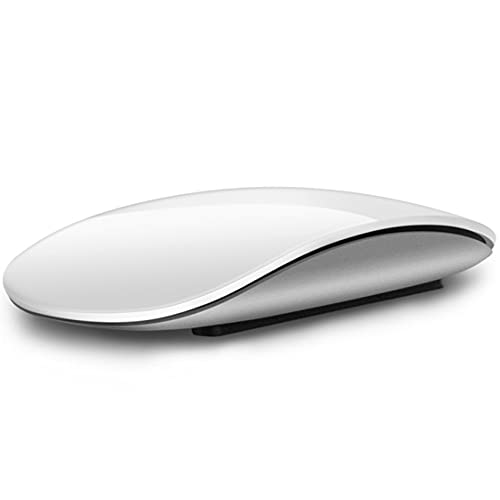 hooltayi Mouse Computermaus, leise, wiederaufladbar, schlank, ergonomisch, PC-Maus, Weiß von hooltayi