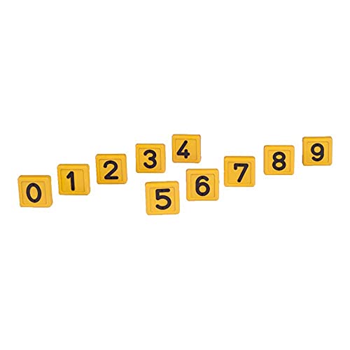 Horizont 31421-10 Blocknummern 4 GE für Halsmarkierungsbänder, Gelb von horizont