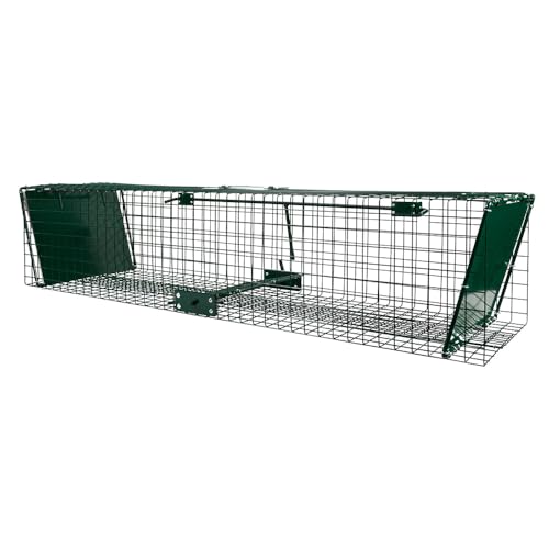 Lebendfalle mit 2 unsichtbaren Eingaengen fuer kleine Raubtiere, 127x26x26cm Lebendfalle mit 2 unsichtbaren Eingaengen fuer kleine Raubtiere, 127x26x26cm von BOXTRAP