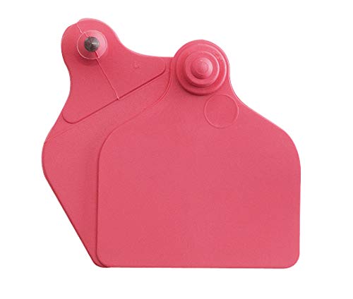 Ohrmarke UKAFLEX rot maxi und maxi 71x63mm, Schachtel mit 20 Paar von UKAL