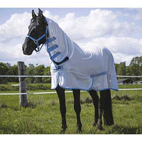 Riding Wordl Mesh-Decke Combo weiss hellblau 175cm von horizont