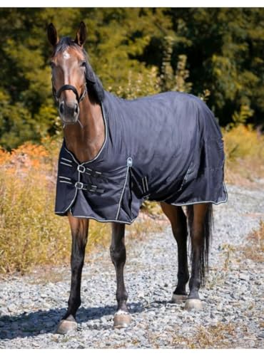 Riding World wasserfeste Decke schwarz 190cm von horizont