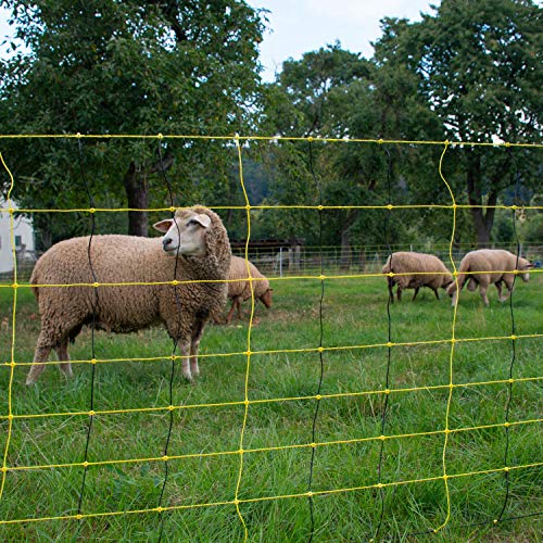 Schafnetz Vertikal, 90cm hoch mit Einzelspitze, 50m von horizont